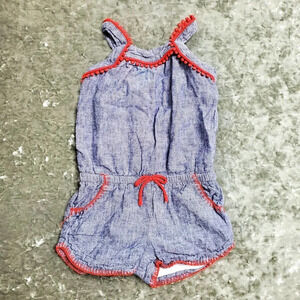 Cat & Jack Blue/Red Romper